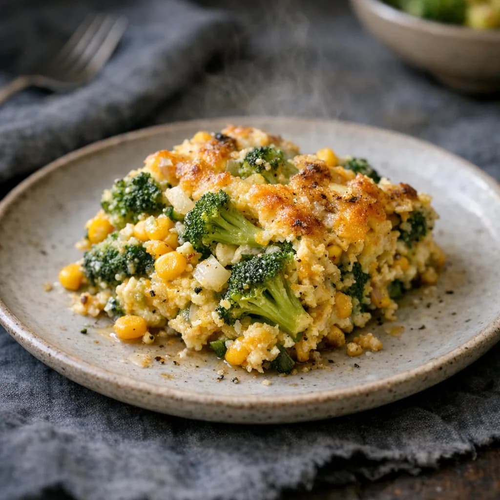 Golden Broccoli-Corn Casserole recipe