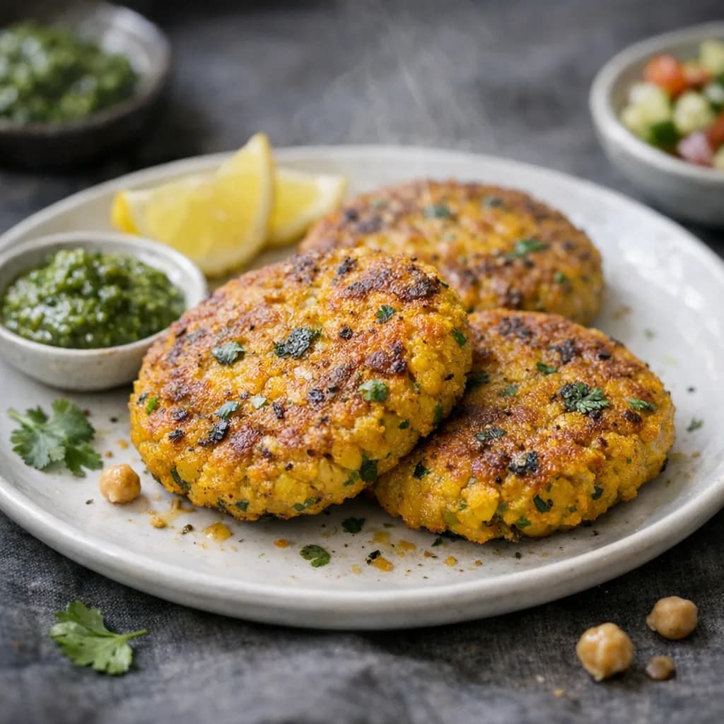 Golden Chickpea Patties recipe