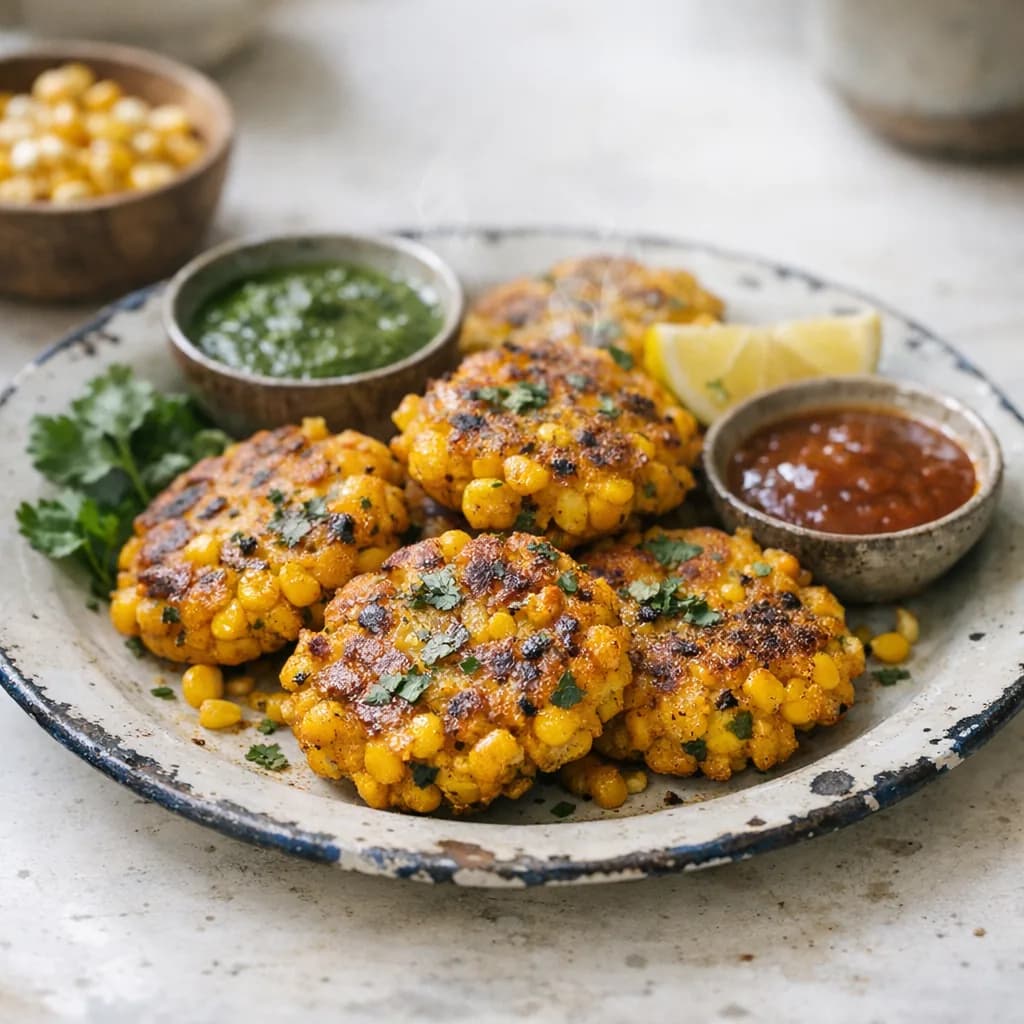 Golden Corn Patties recipe