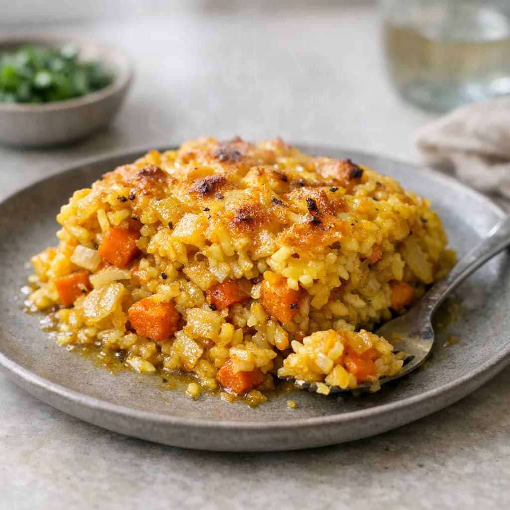 Golden Vegetable Curry Bake recipe