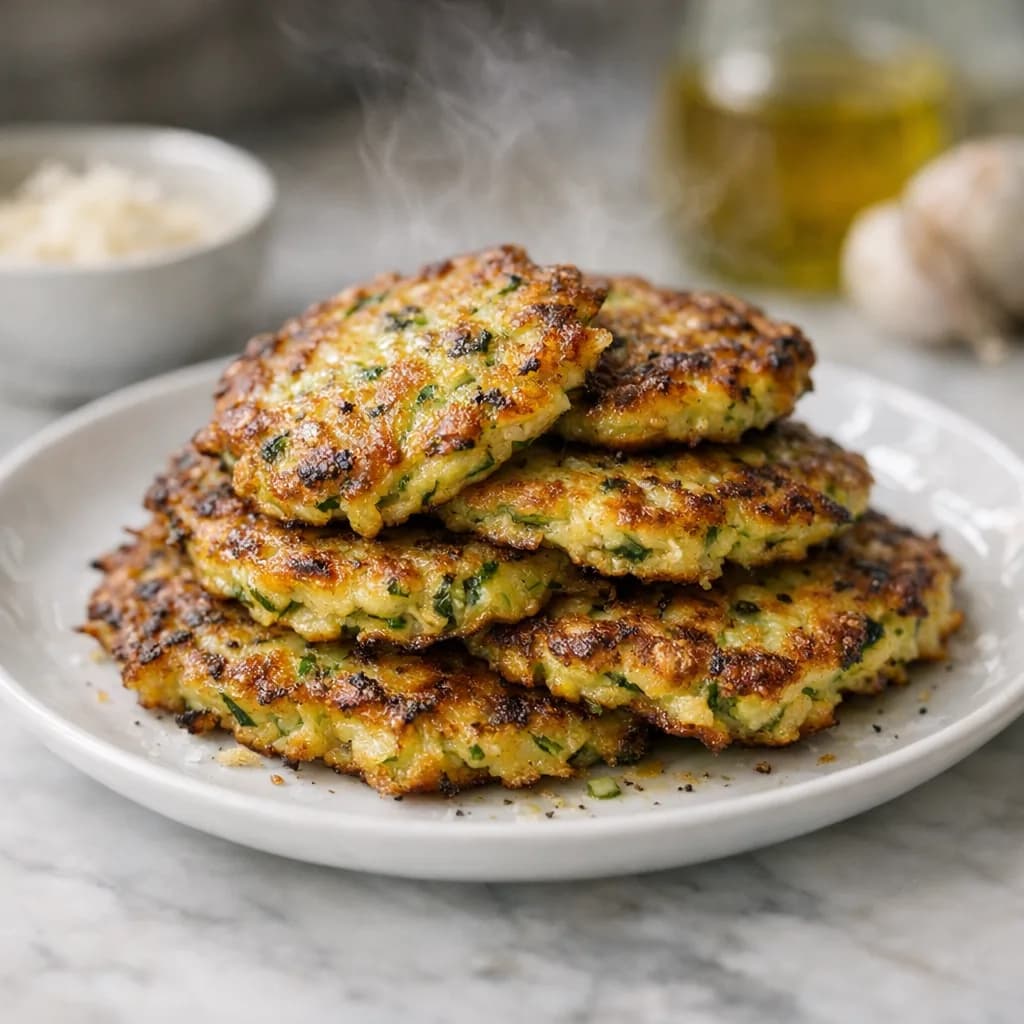 Golden Zucchini Fritters recipe