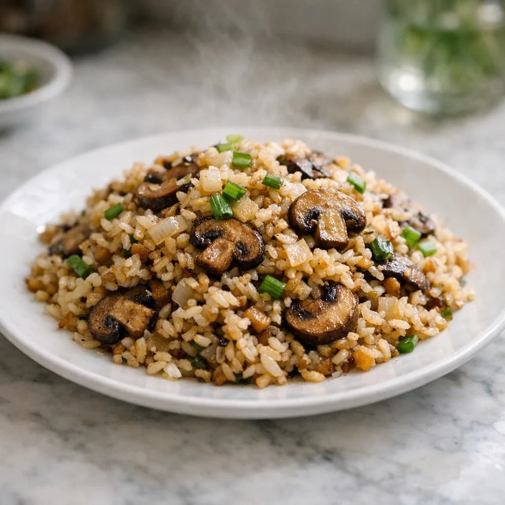 Baked Rice with Onion and Broth recipe