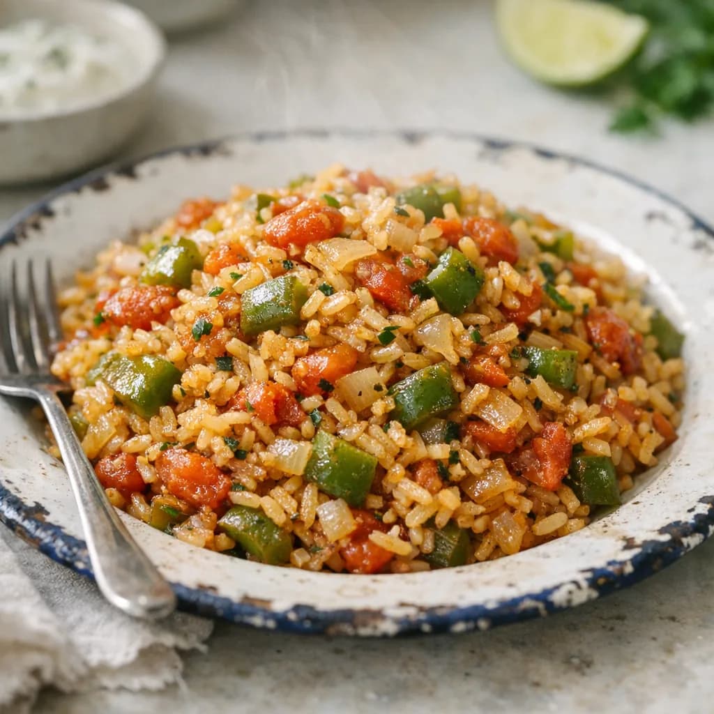 Halal Beef and Rice Skillet recipe