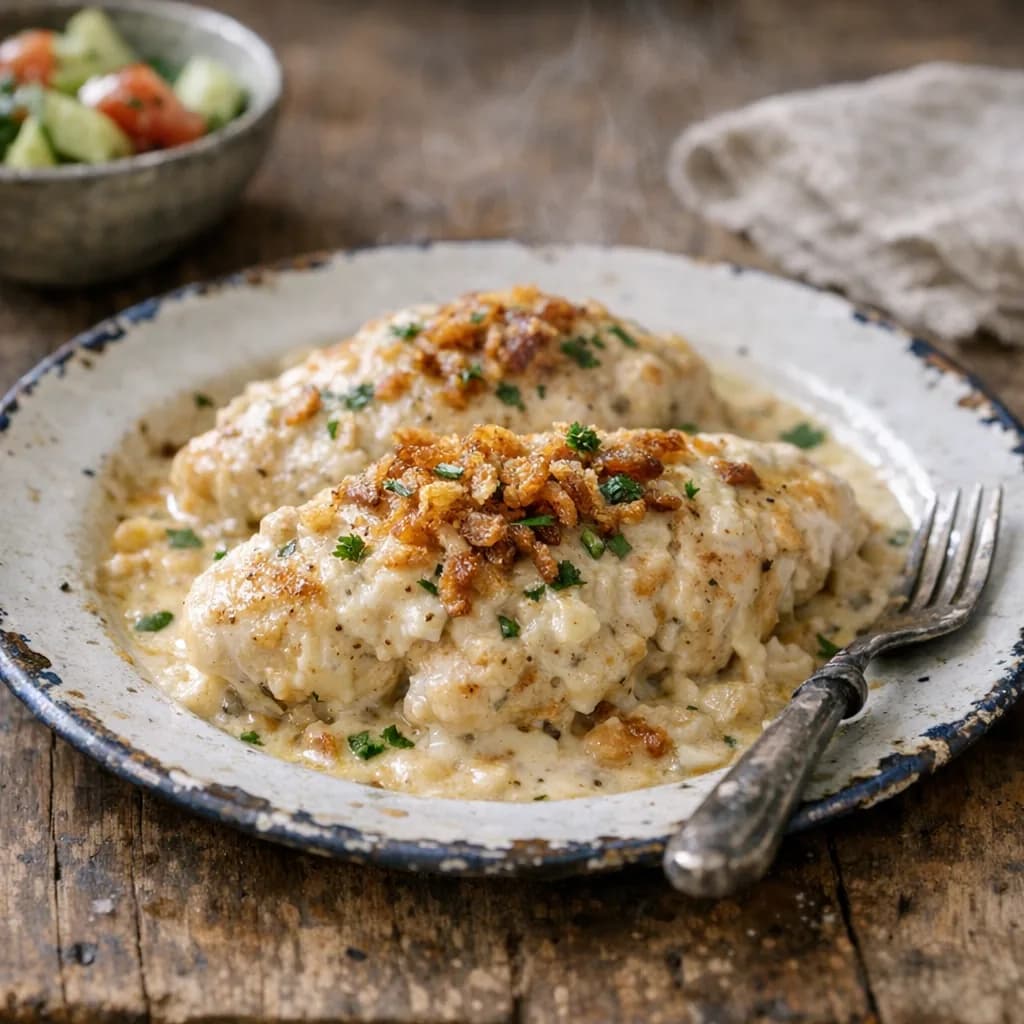 Halal Creamy Baked Chicken recipe
