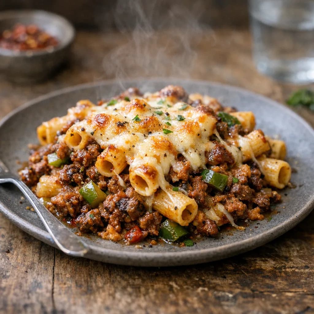 Halal Gourmet Pasta Bake recipe