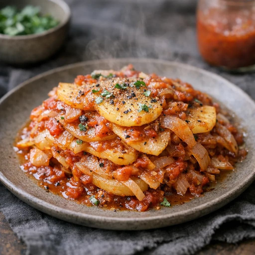 Halal Layered Dinner Bake recipe