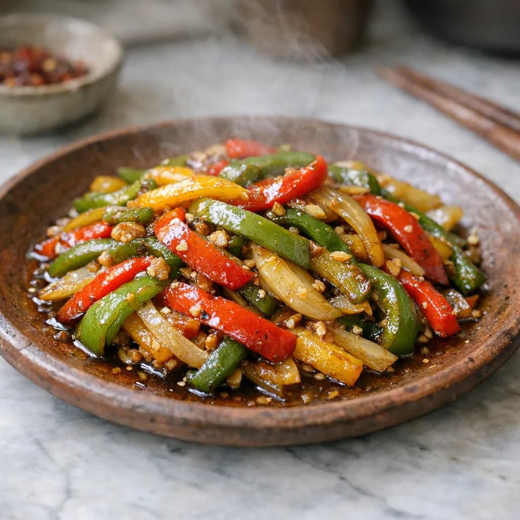 Halal Pepper Stir-Fry recipe