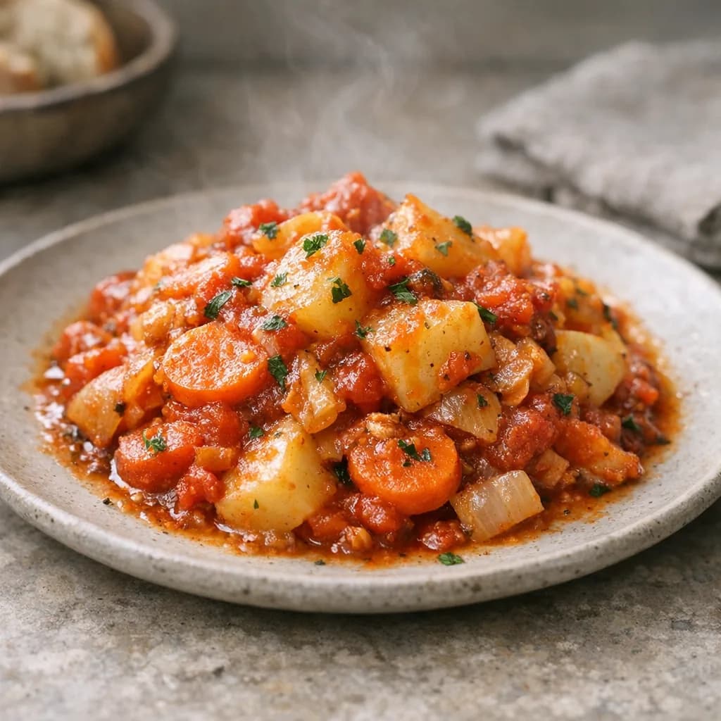 Hearty Tomato and Vegetable Bake recipe