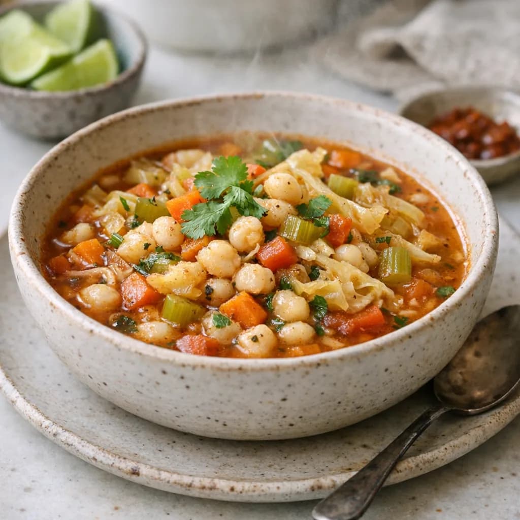 Hearty Vegan Hominy Stew recipe