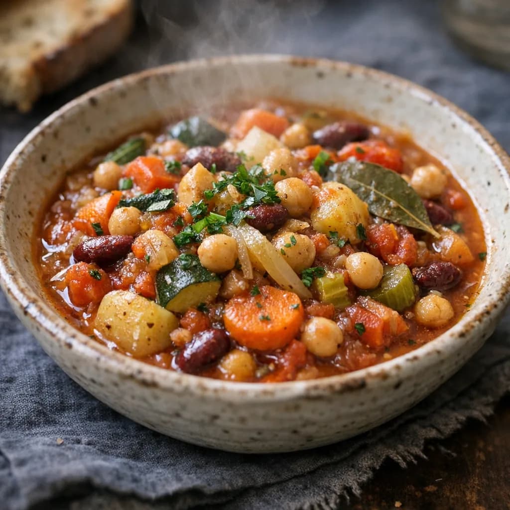 Hearty Vegetarian Stew Crock-Pot recipe