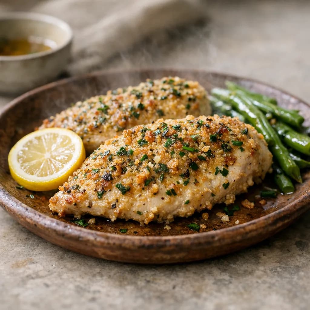 Herb-Crusted Lemon Chicken recipe
