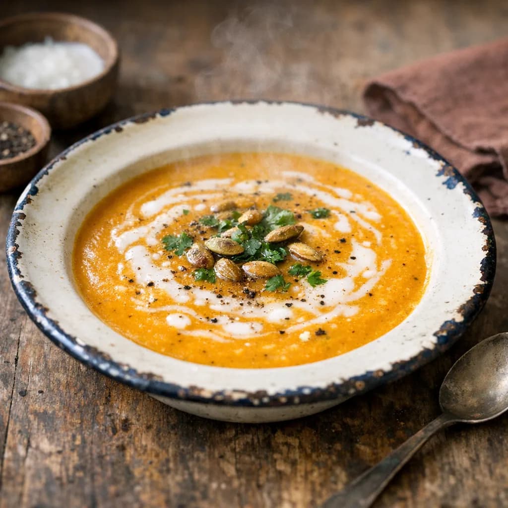 Jain Creamy Pumpkin Soup recipe