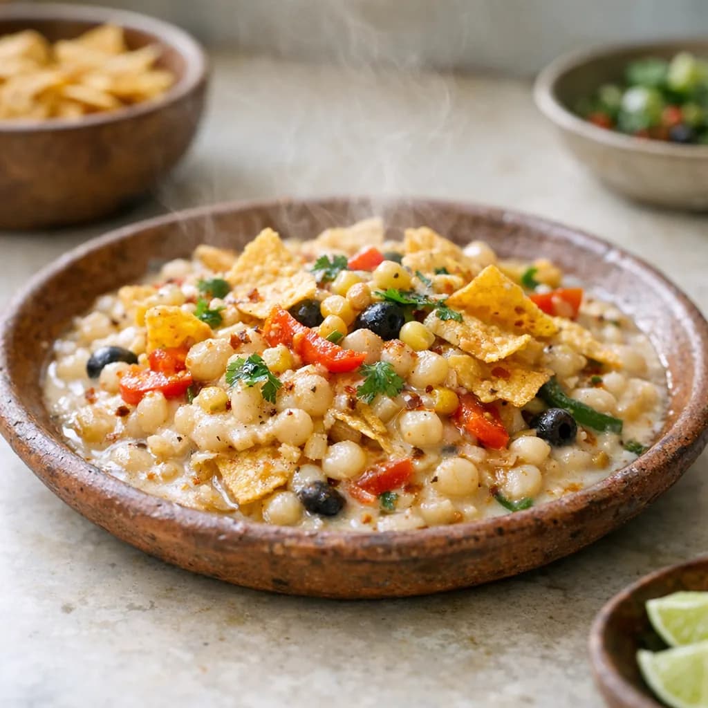 Jain Hominy Casserole recipe