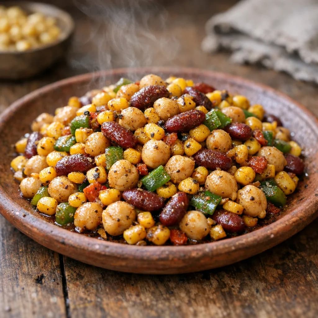 Jain-Style Corn and Bean Medley recipe