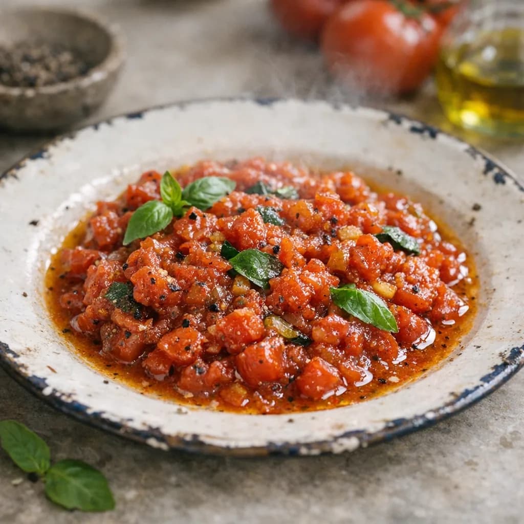Jain Tomato Basil Relish recipe