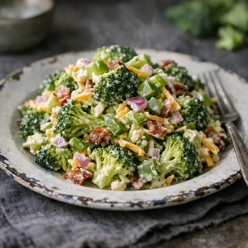 Keto Broccoli Cheddar Salad recipe
