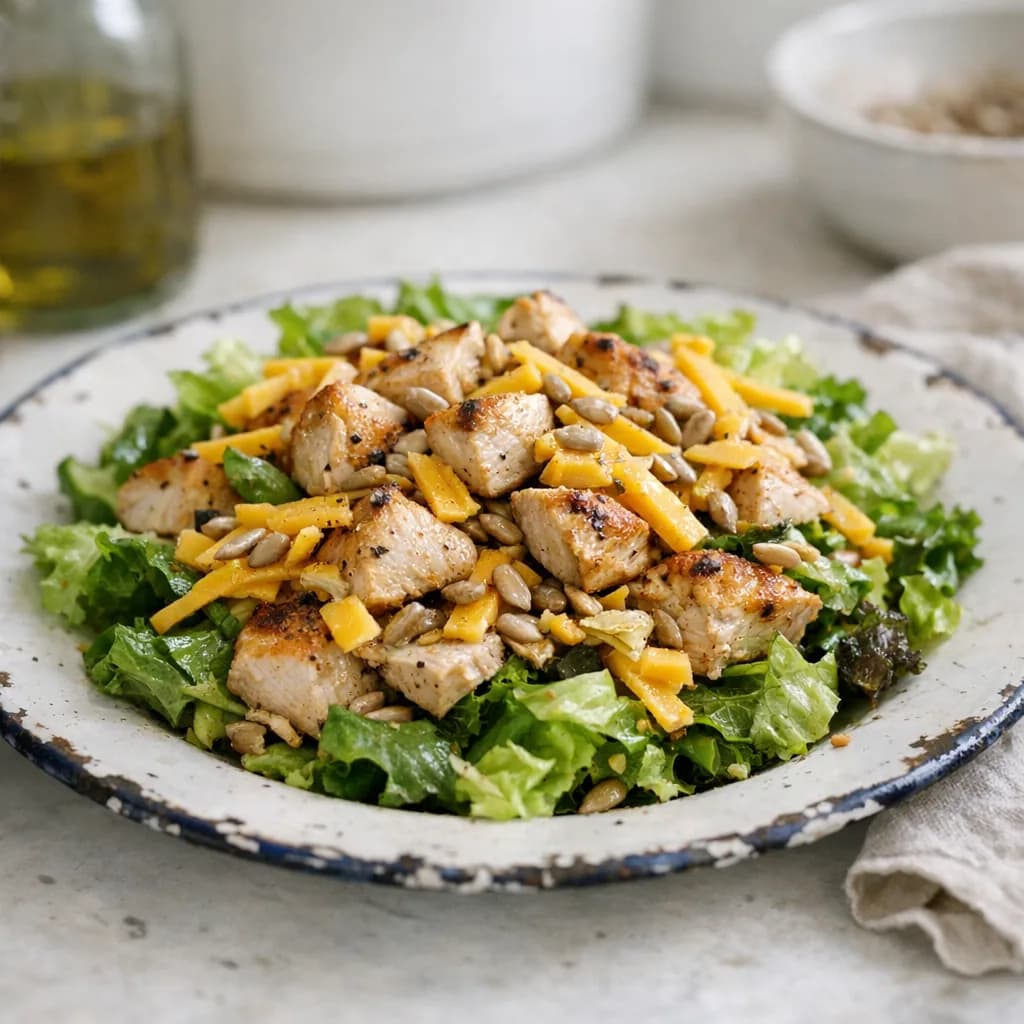 Keto Chicken and Cheddar Salad recipe