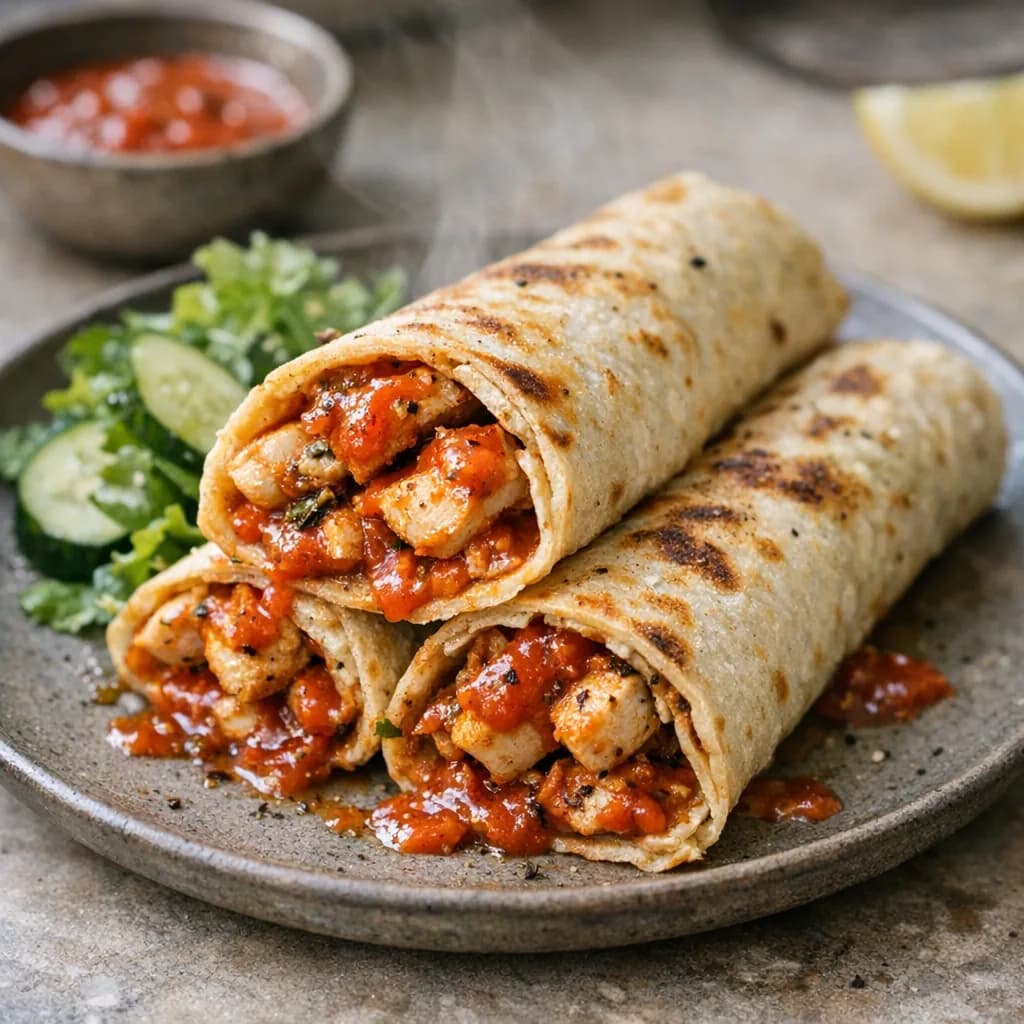Keto Chicken Dinner Wraps recipe