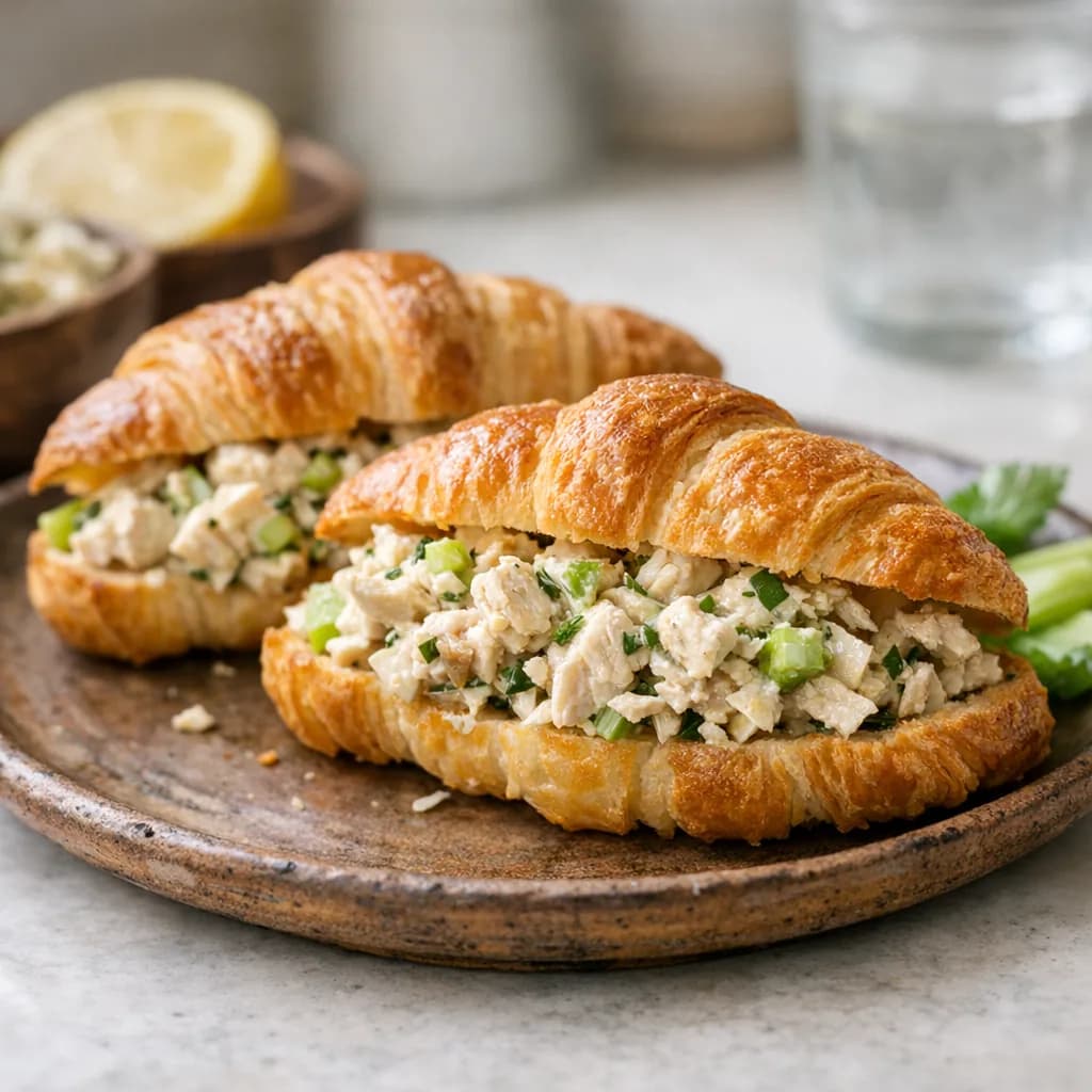 Keto Chicken Salad Croissants recipe