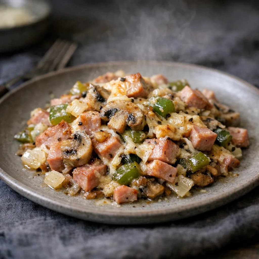 Keto Ham and Veggie Bake recipe