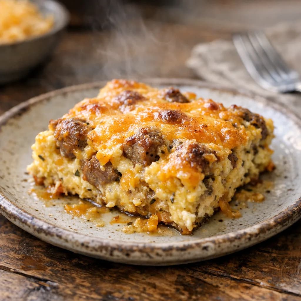 Keto Sausage and Cheese Bake recipe