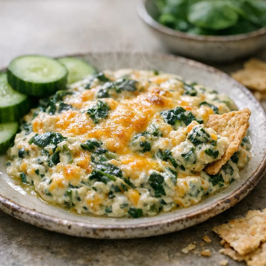 Keto Spinach and Cheddar Dip recipe