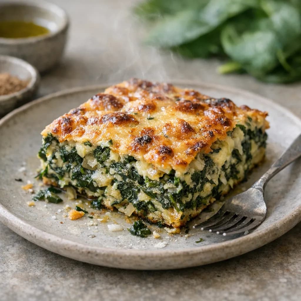 Keto Spinach and Cheese Pie recipe