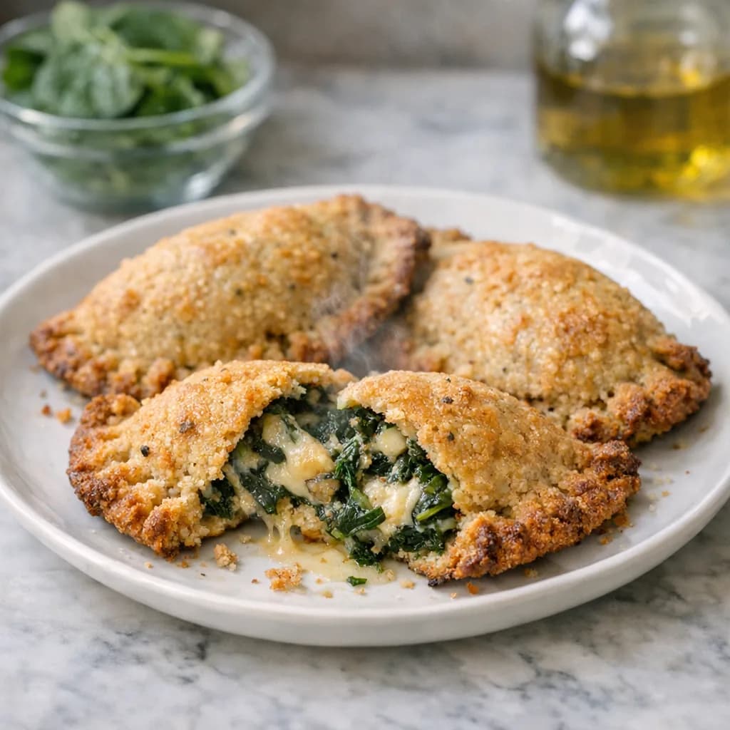 Keto Spinach and Cheese Pies recipe