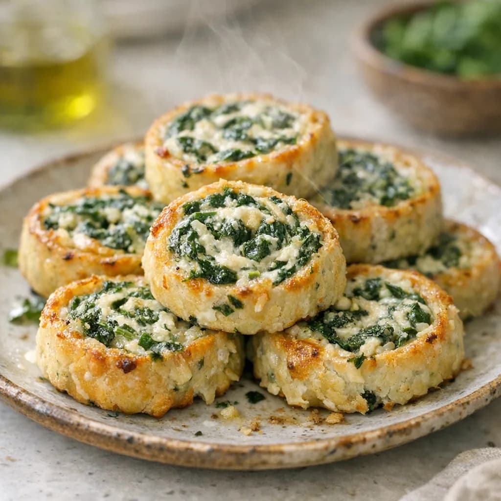 Keto Spinach Pinwheels recipe