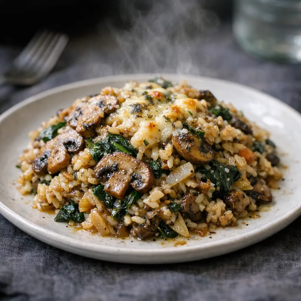 Kosher Beef and Mushroom Bake recipe