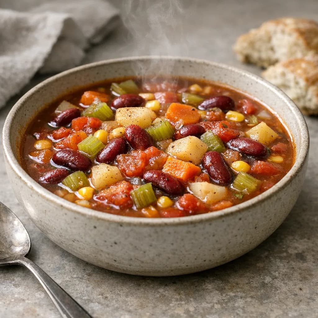 Kosher Hamburger Vegetable Soup recipe