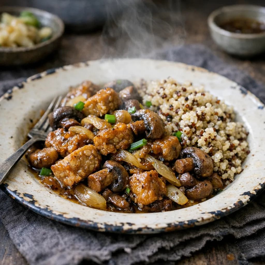 Kosher Mushroom Chicken Dinner recipe