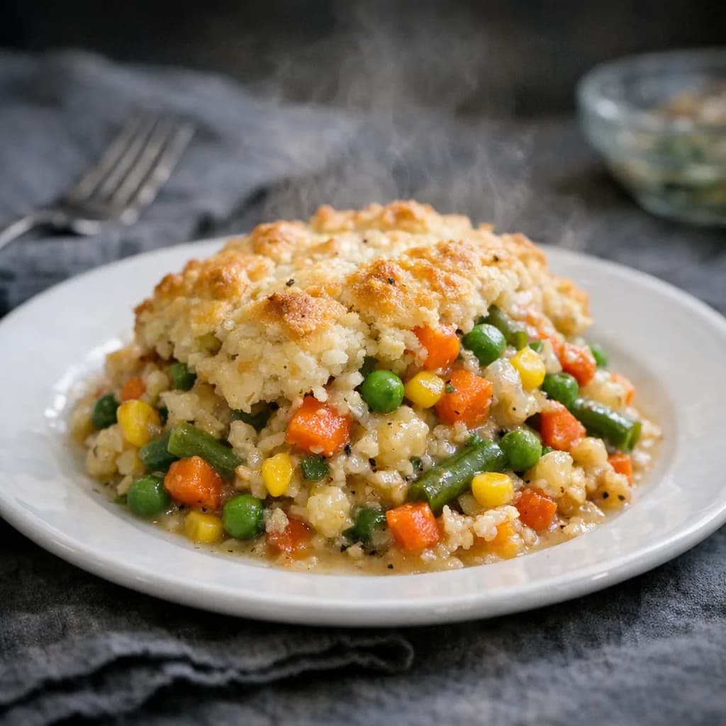 Kosher Vegetable Biscuit Bake recipe