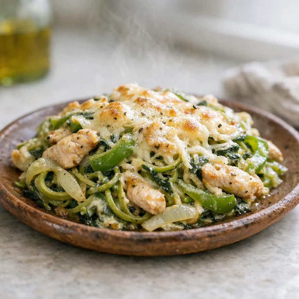 Low-Carb Spinach Noodle Bake recipe