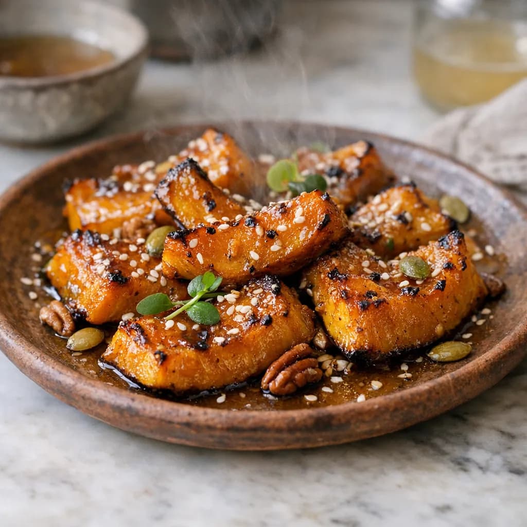 Maple-Glazed Baked Pumpkin recipe