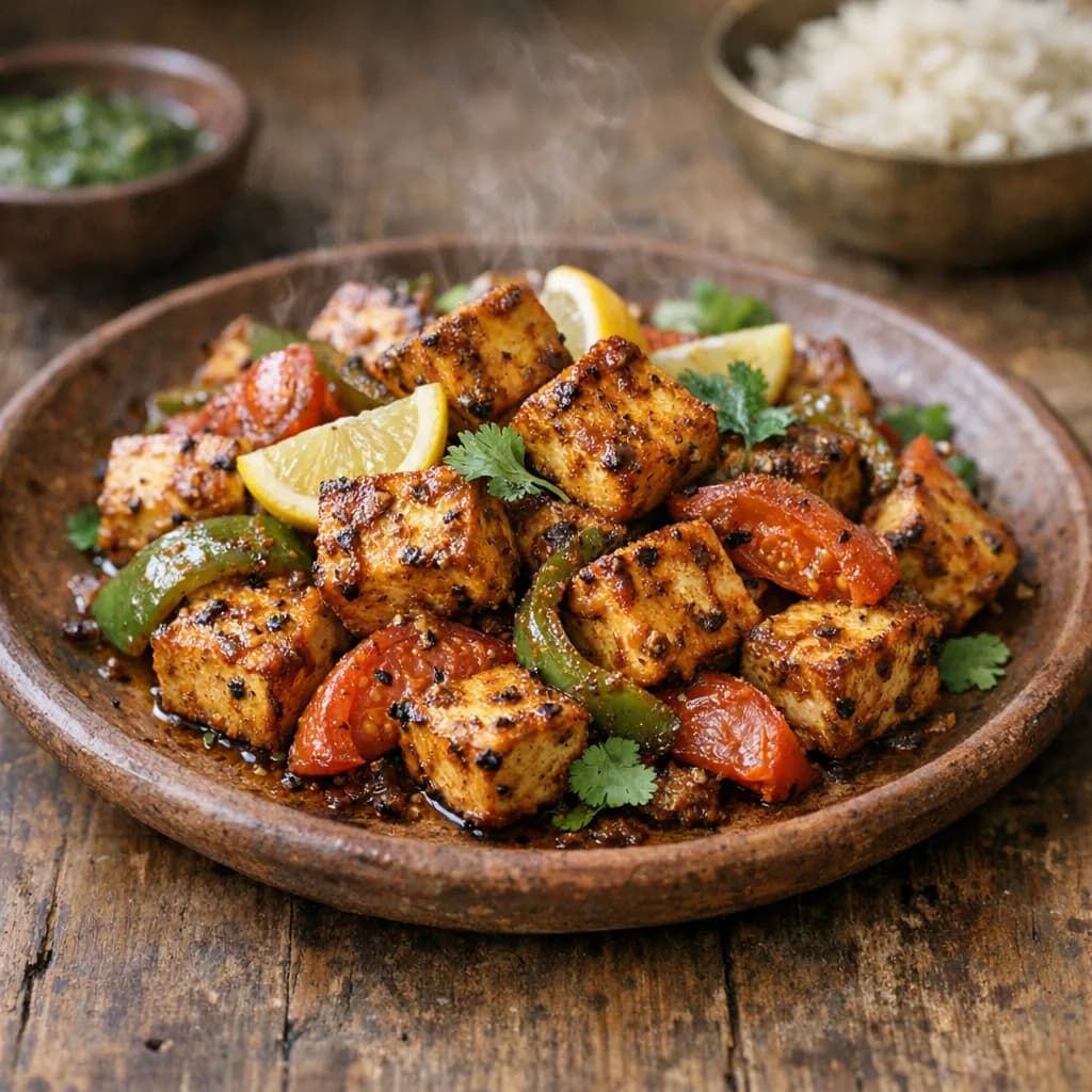 Marinated Paneer Bake recipe