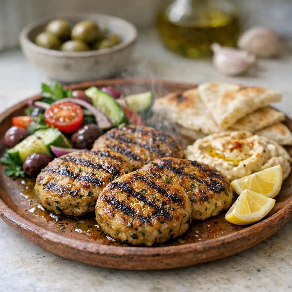 Mediterranean Grilled Patties recipe