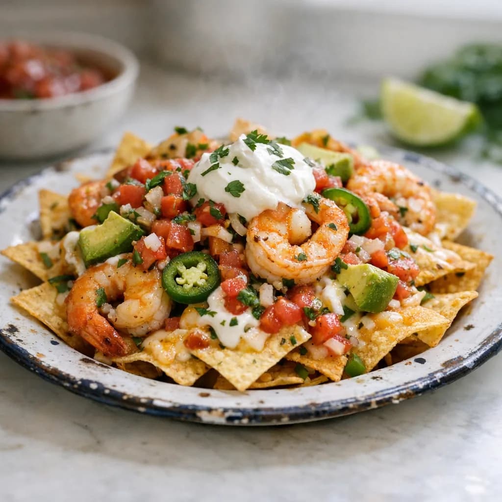 Pescatarian Seafood Nachos recipe