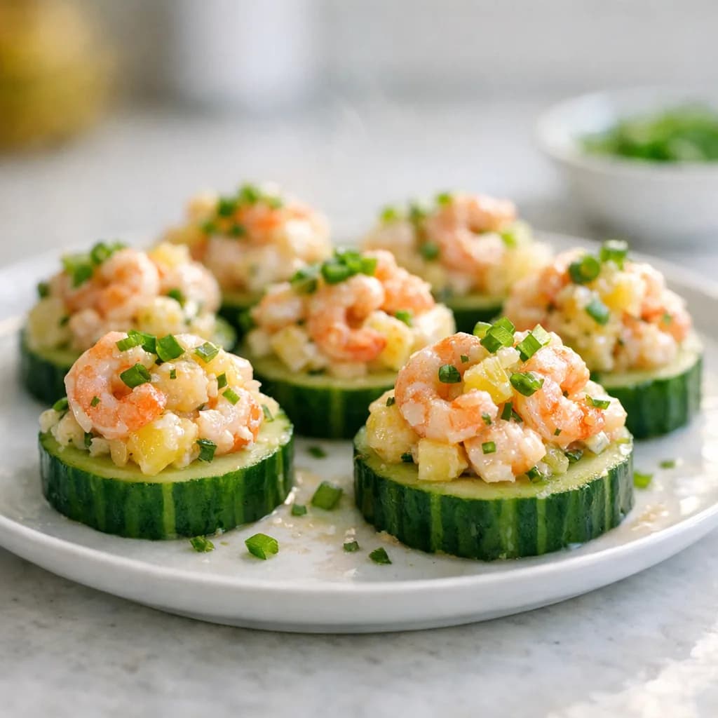 Pineapple Shrimp Cucumber Bites recipe