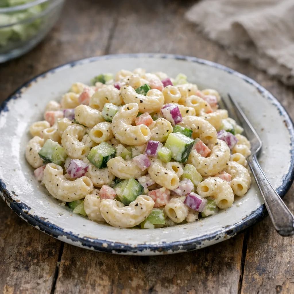 Salmon Macaroni Dinner Salad recipe