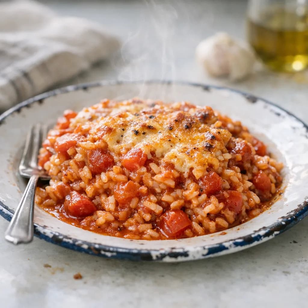 Herby Tomato Rice Bake recipe