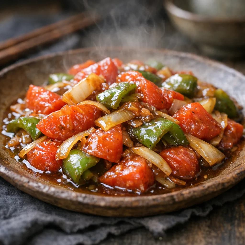 Savory Beef and Tomato Stir-Fry recipe