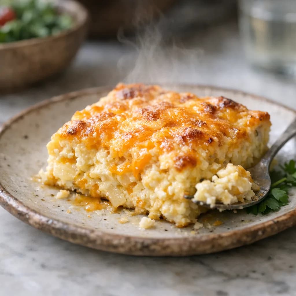 Savory Cheddar Egg Bake recipe