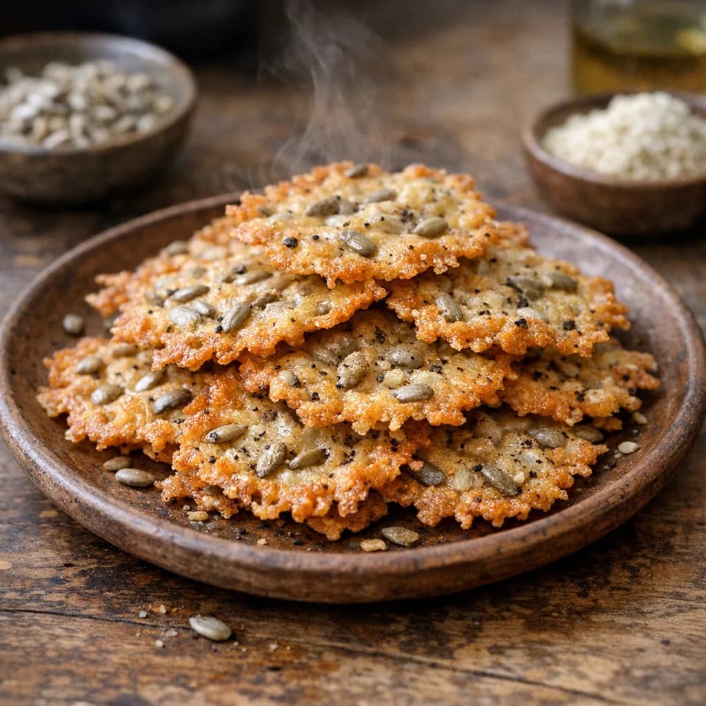 Savory Cheese Crisps recipe