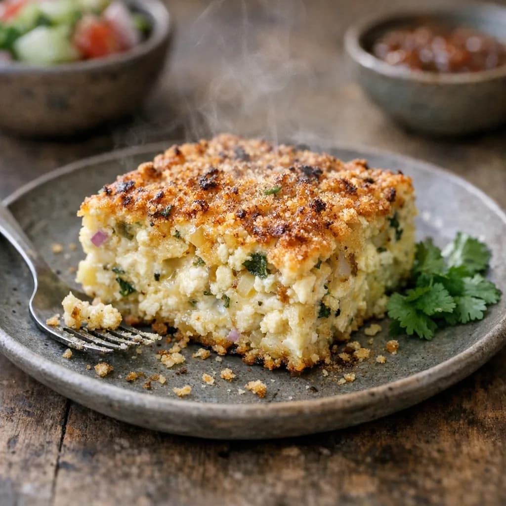 Savory Cottage Cheese Bake recipe