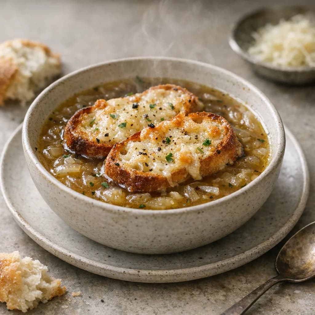 Savory Onion Soup for Dinner recipe