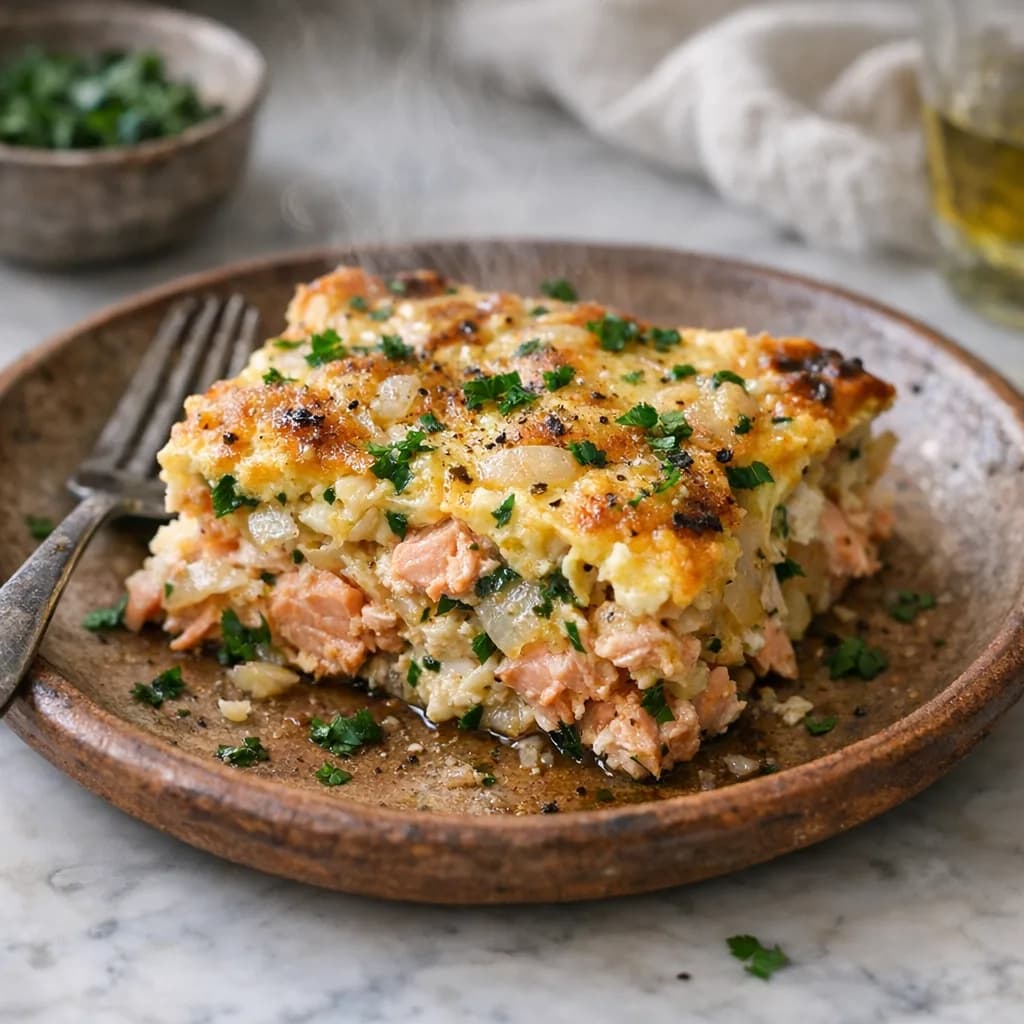 Savory Salmon Bake recipe