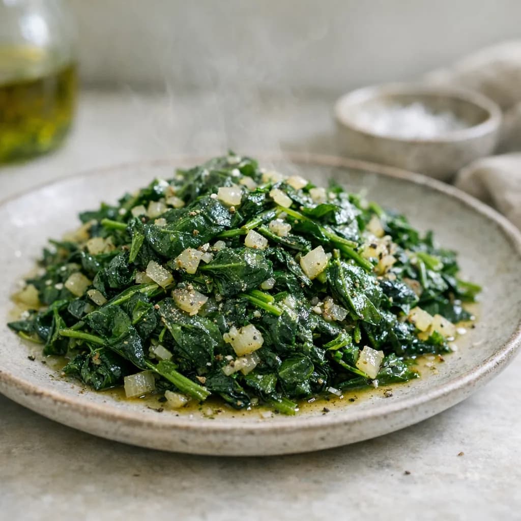Savory Spinach and Herb Medley recipe
