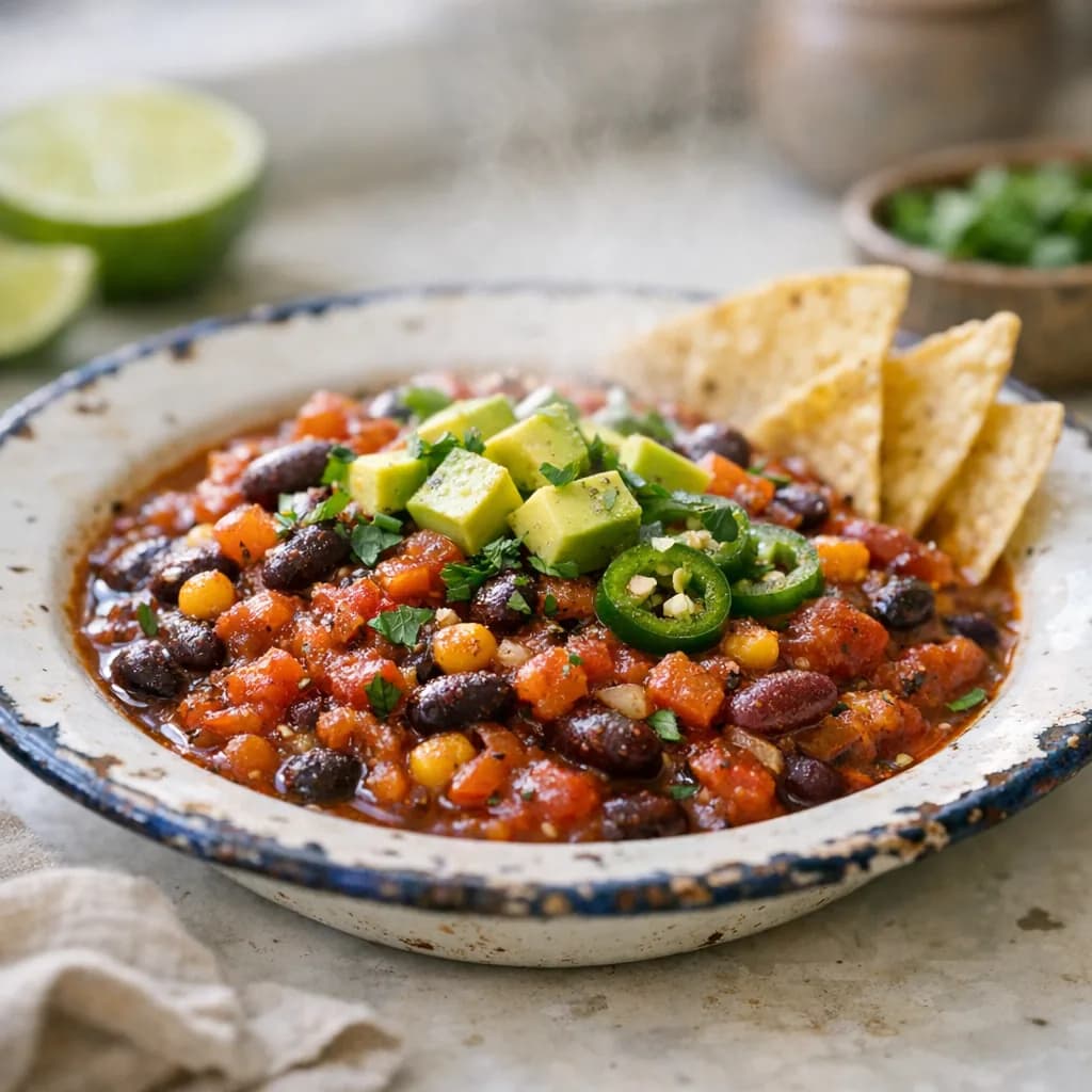 Savory Vegetarian Chili recipe