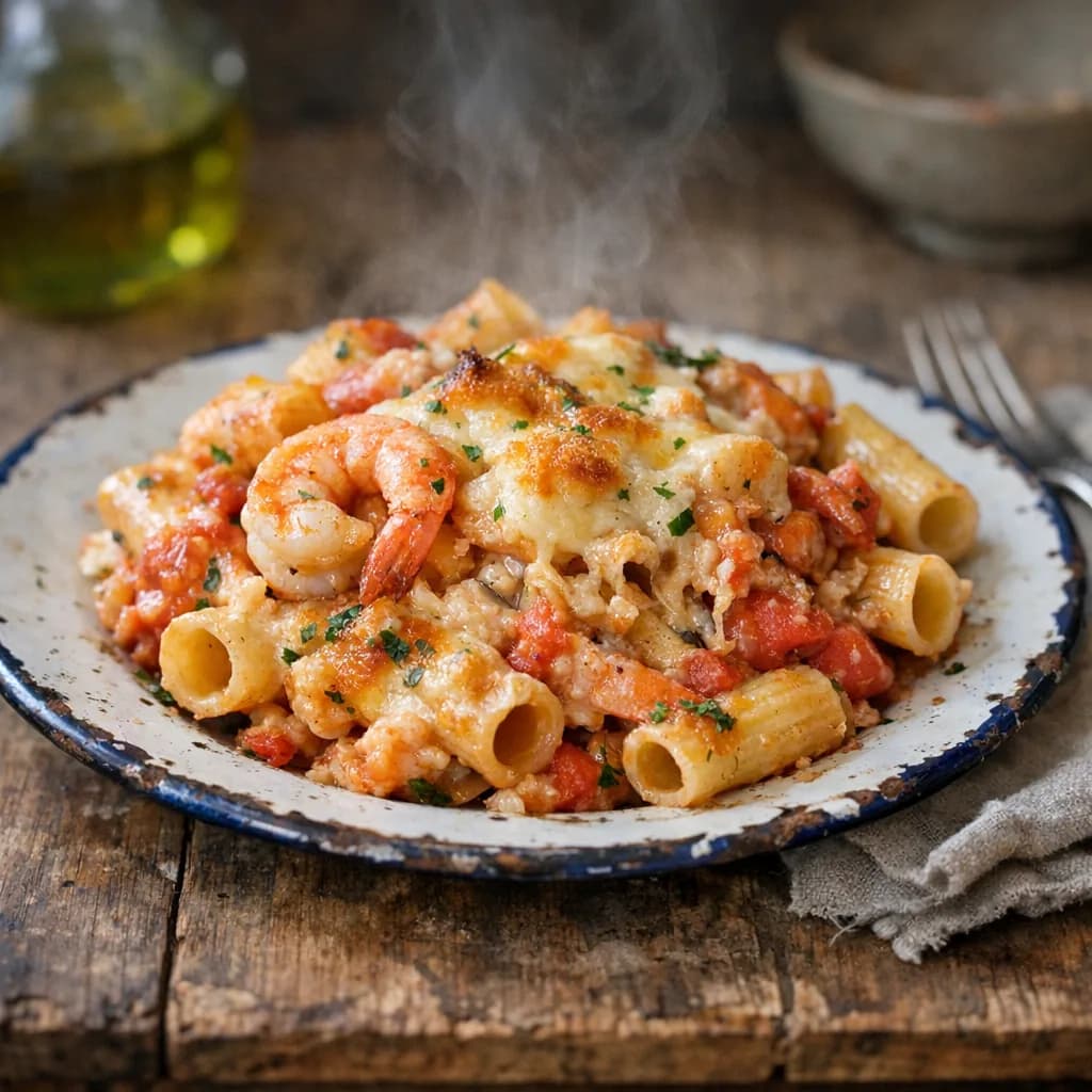 Seafood Pasta Bake recipe
